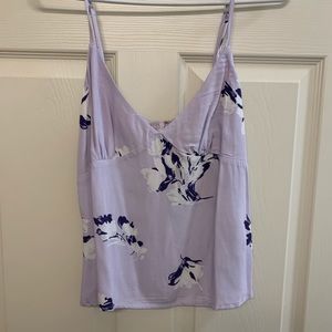 Cute floral flowy tank top